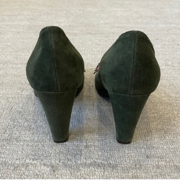 Missoni Ruffle Toe Suede Heels - Picture 5 of 6